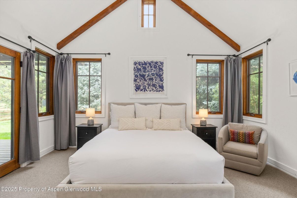 Bedroom, Interior, Wooden Beams