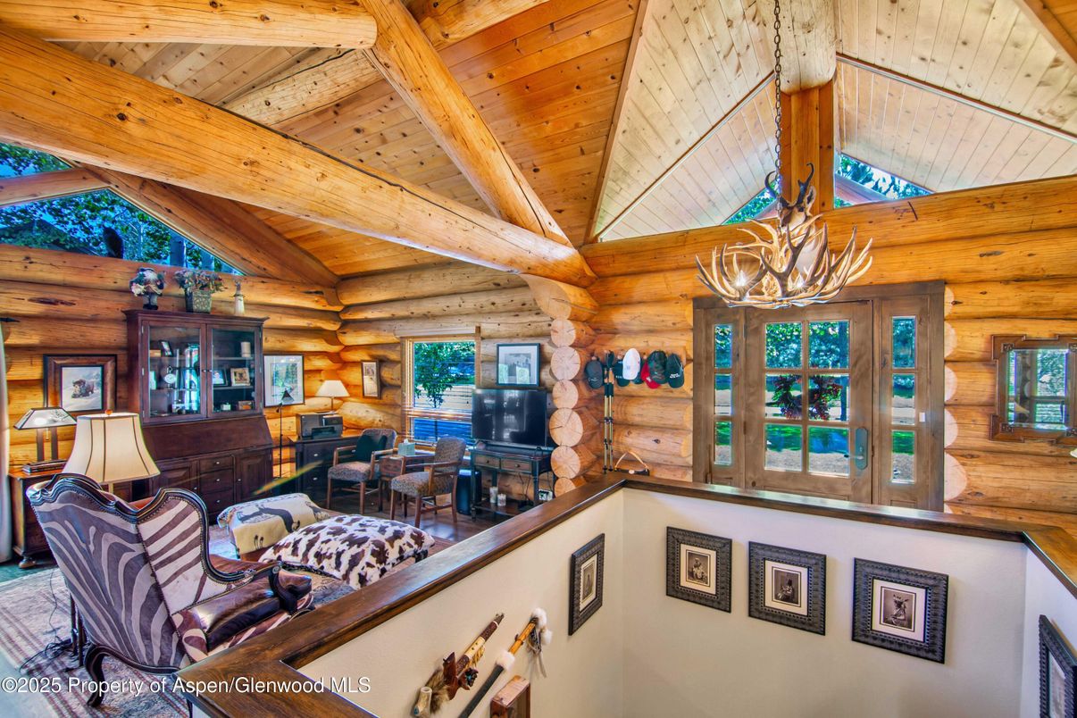Chandelier, Interior, Living room, Wooden Beams, Wooden Ceilings, Wooden Walls