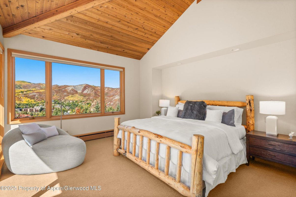 Bedroom, Interior, Wooden Ceilings