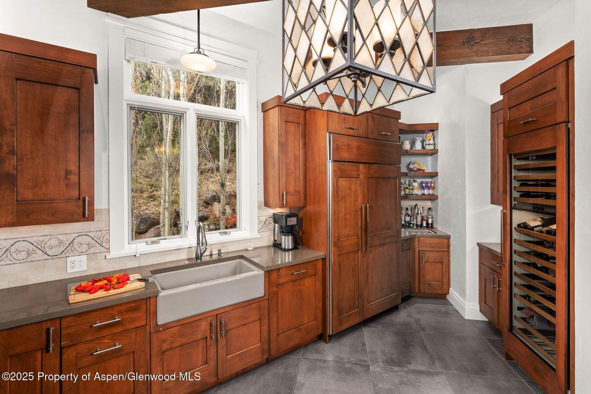 Interior, Kitchen, Pendant Lights, Wooden Beams