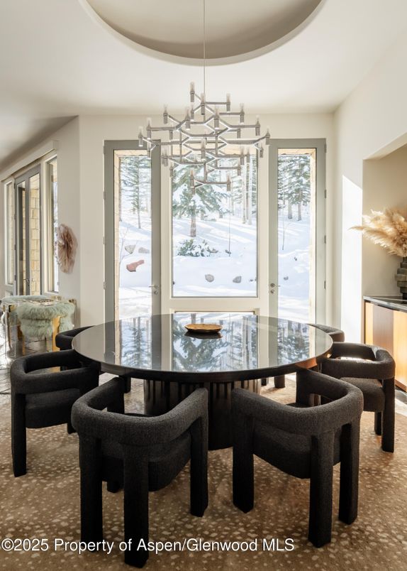 Dining room, Interior, Pendant Lights