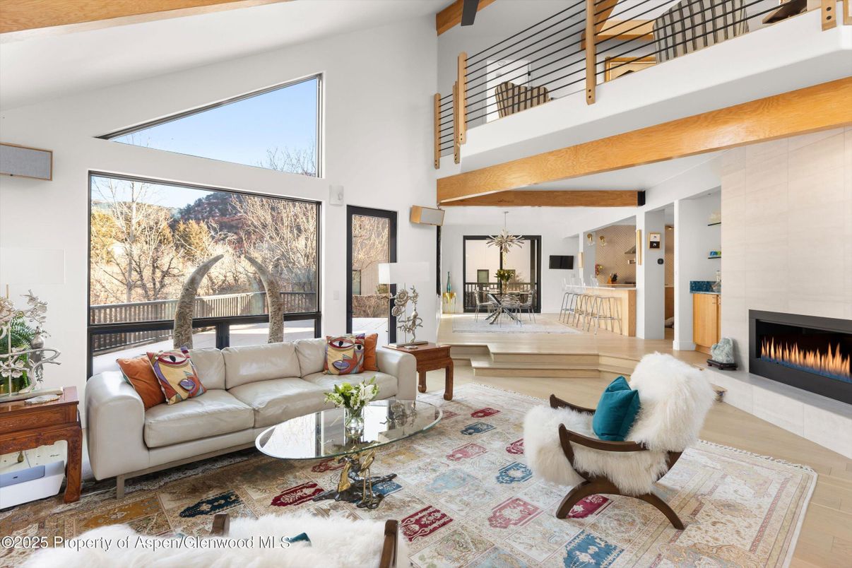 Fireplace, Interior, Living room, Wooden Beams, Wood Texture Flooring