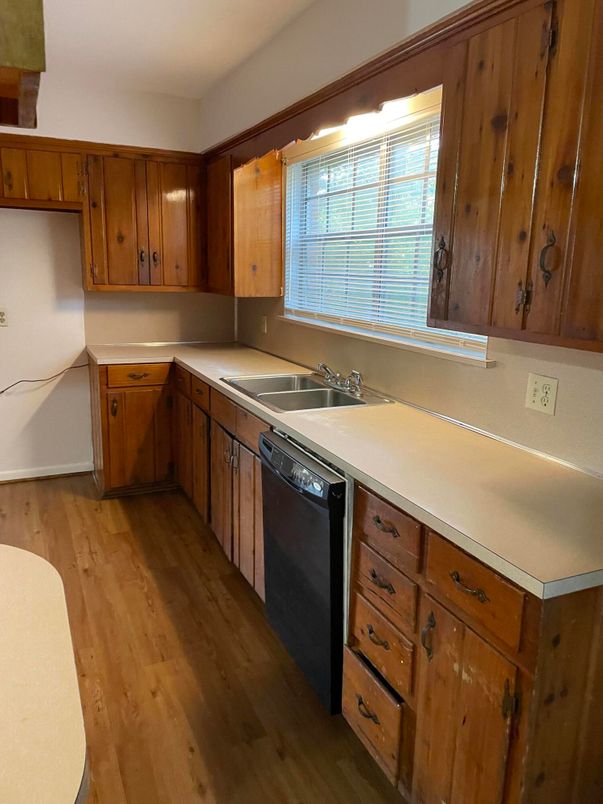 Interior, Kitchen, Wood Texture Flooring