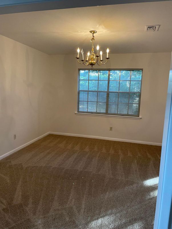 Chandelier, Empty room, Interior