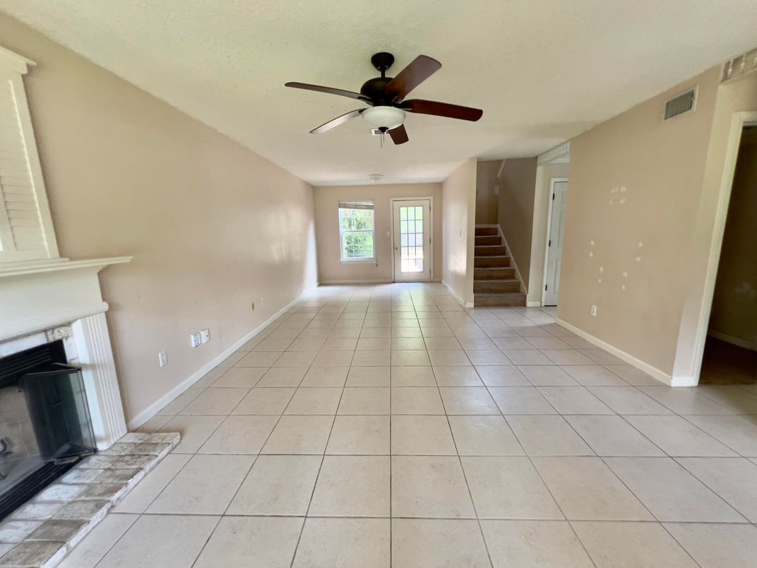 Empty room, Fireplace, Interior