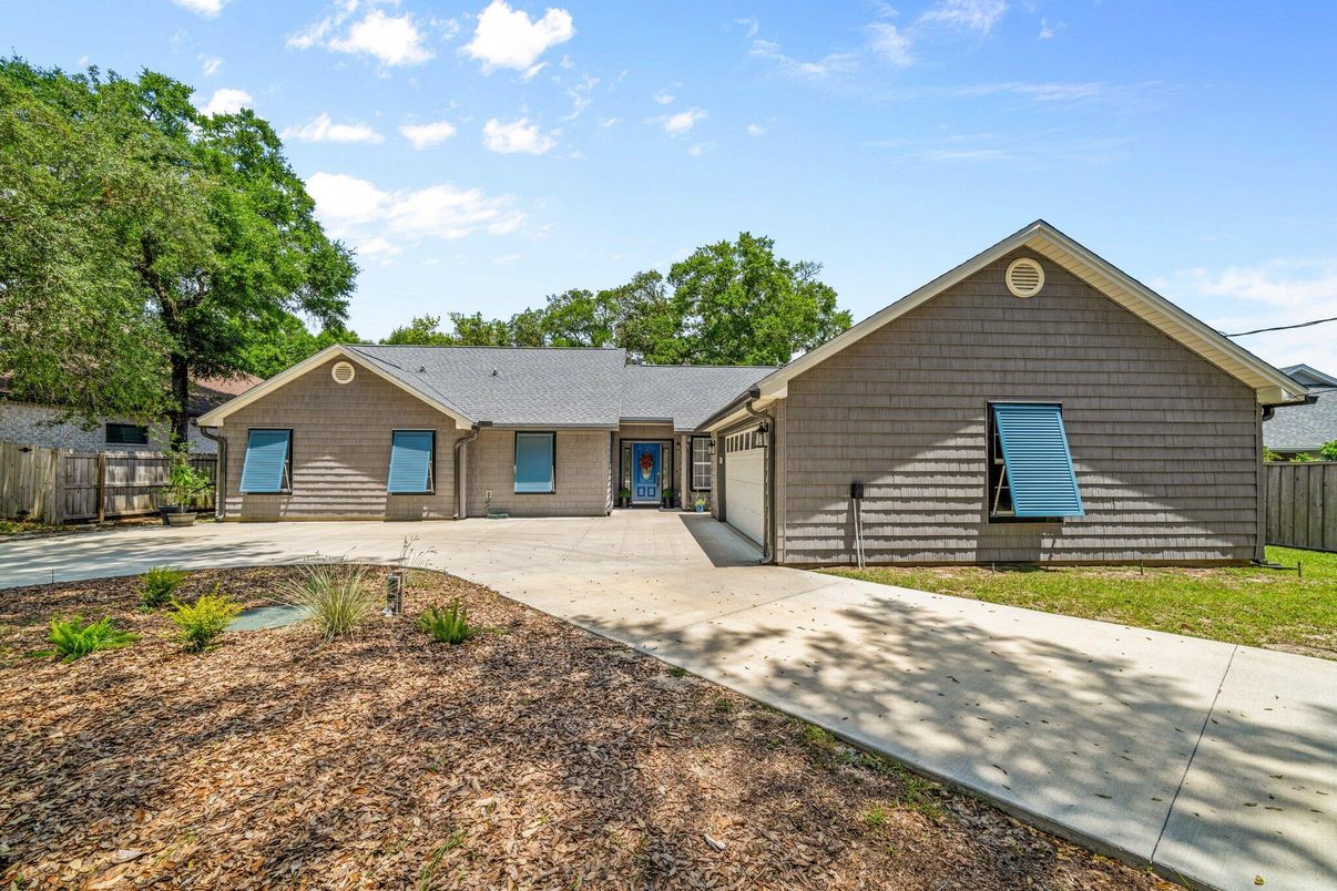 Attached, Backyard, Exterior, Facade, Ranch