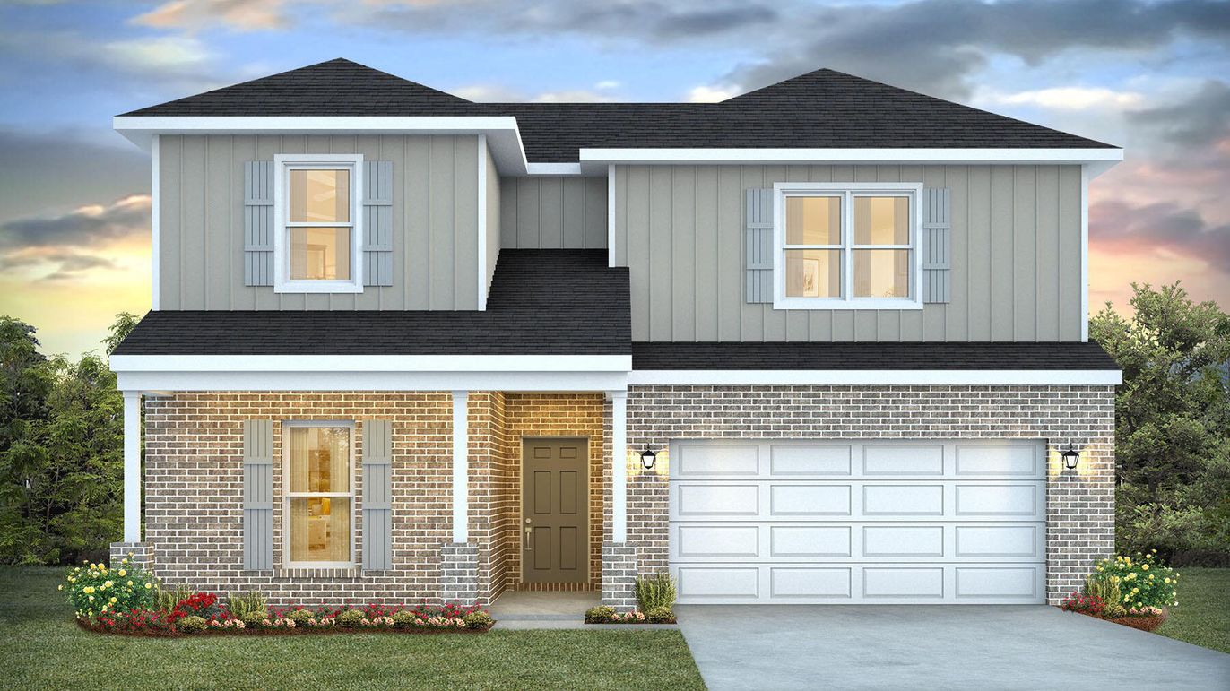 Attached, Exterior, Facade, Brick Facade, Brick Traditional