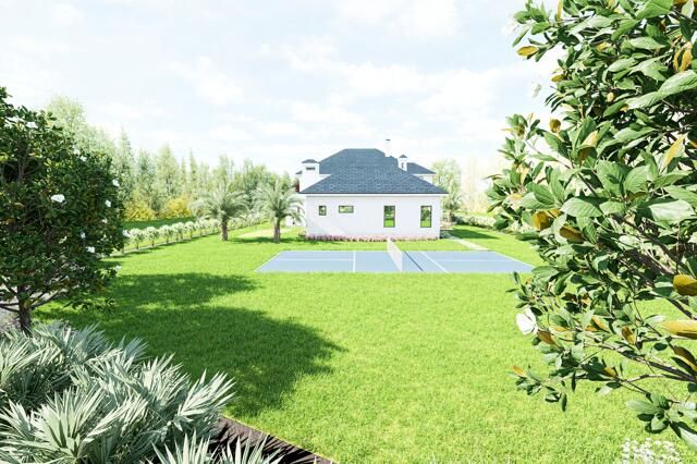 Backyard, Exterior, Tennis Courts