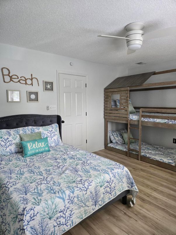 Bedroom, Interior, Wood Texture Flooring