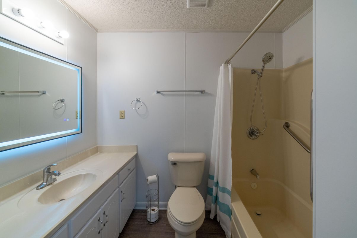 Bathroom, Interior, Wood Texture Flooring