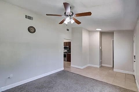 Empty room, Interior, Kitchen, Recessed Lighting