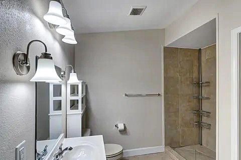 Bathroom, Glass Shower, Interior