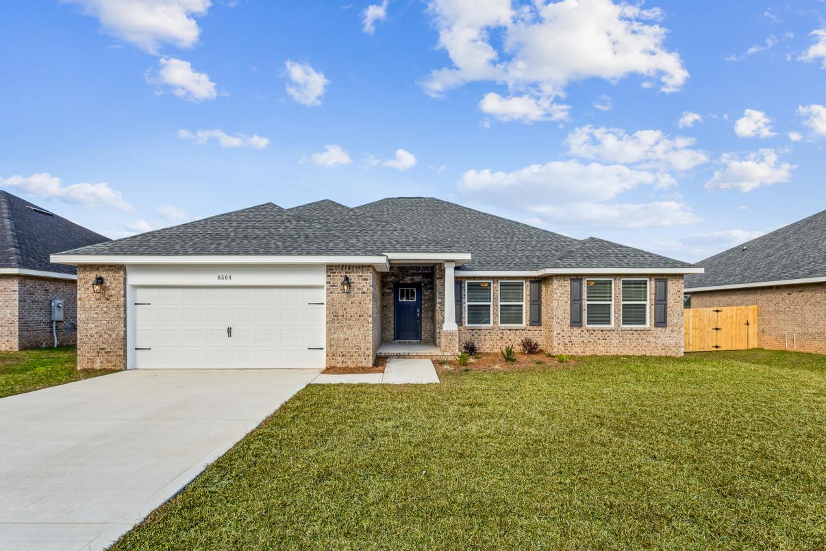 Attached, Exterior, Facade, Brick Facade, Ranch