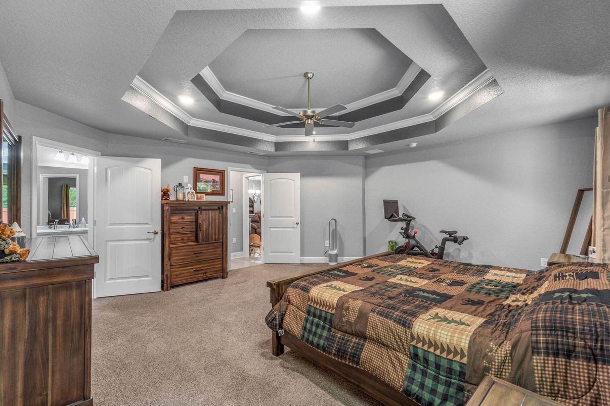 Bedroom, Fitness Equipment, Interior, Recessed Lighting