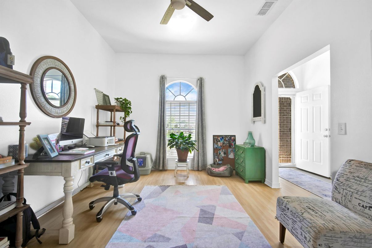 Home Office, Interior, Wood Texture Flooring