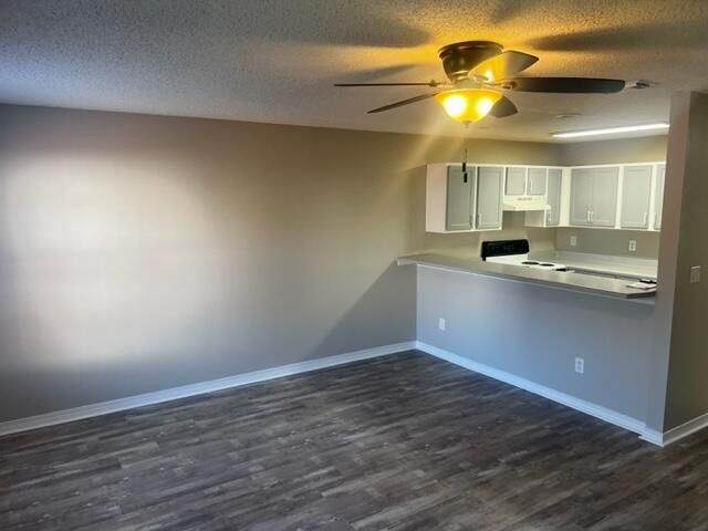 Empty room, Interior, Kitchen, Wood Texture Flooring
