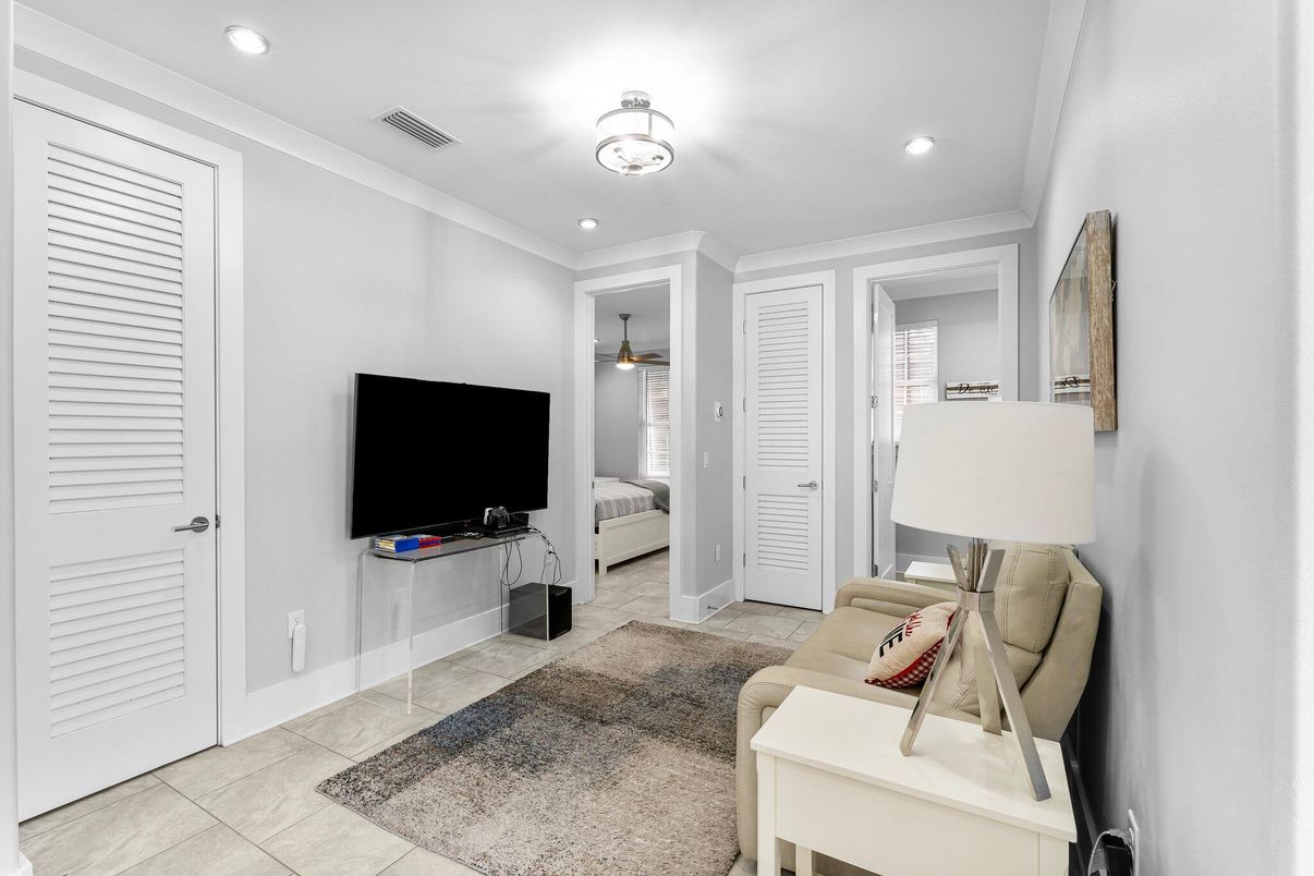 Interior, Living room, Recessed Lighting
