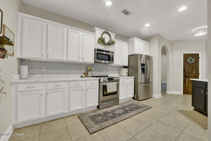 Interior, Kitchen, Recessed Lighting, Stainless Steel Appliances