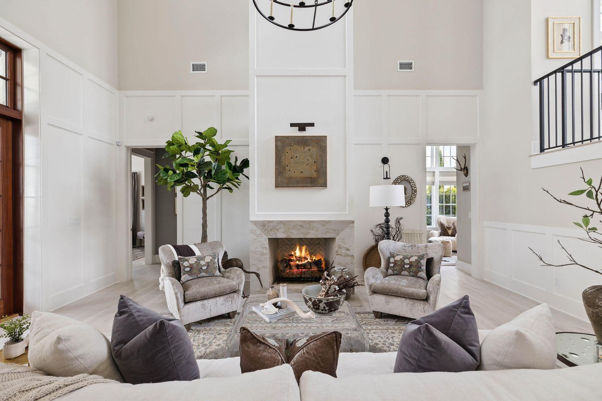 Fireplace, Interior, Living room, Wood Texture Flooring