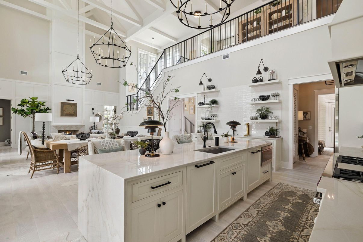 Chandelier, Interior, Kitchen, Pendant Lights