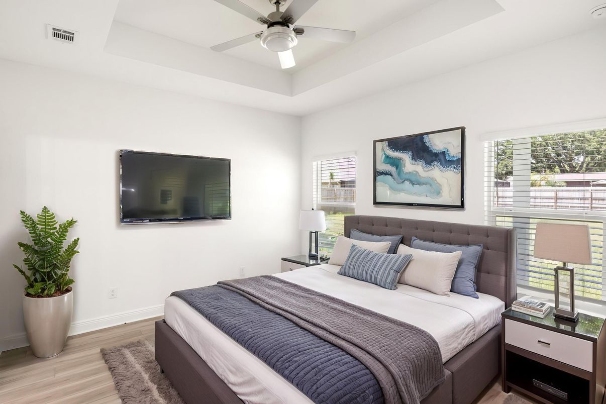 Bedroom, Interior, Wood Texture Flooring