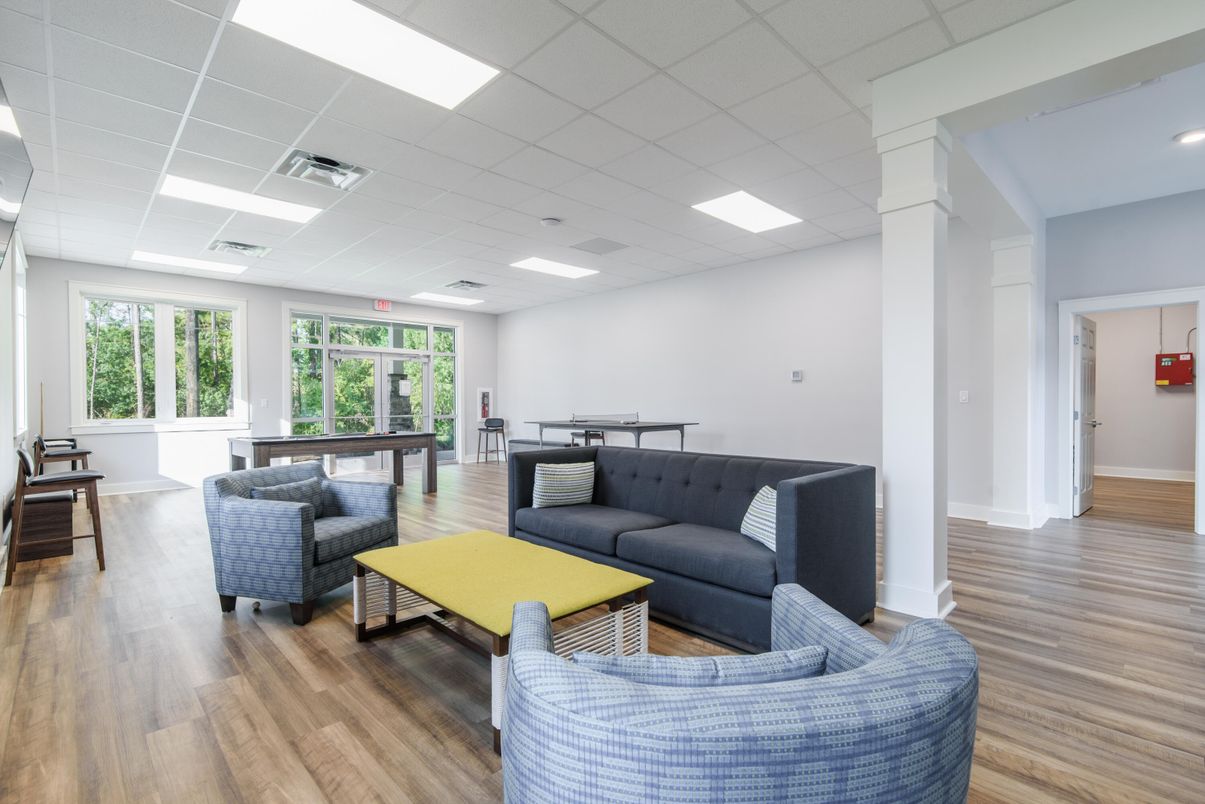 Game Room, Interior, Living room, Recessed Lighting, Wood Texture Flooring