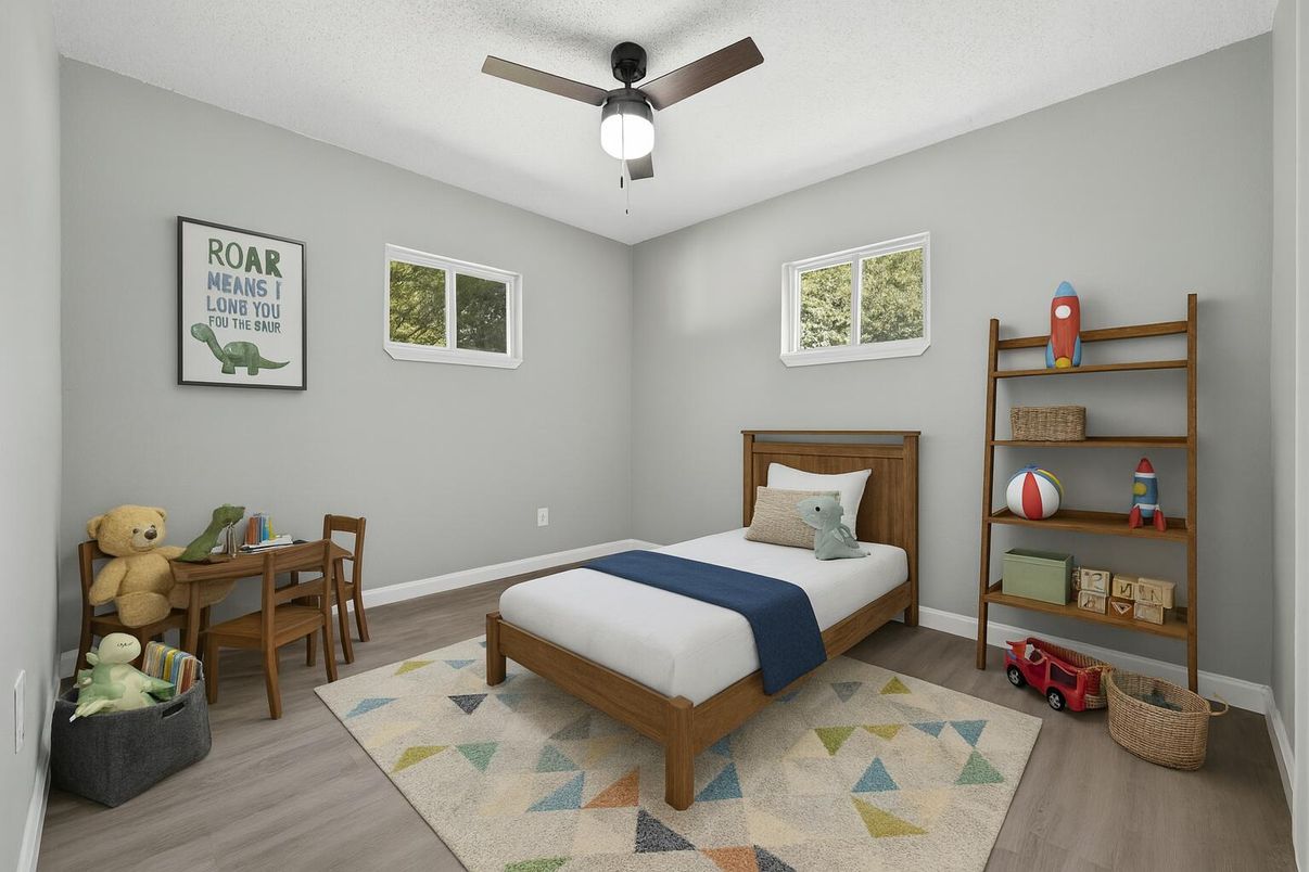 Bedroom, Interior, Wood Texture Flooring