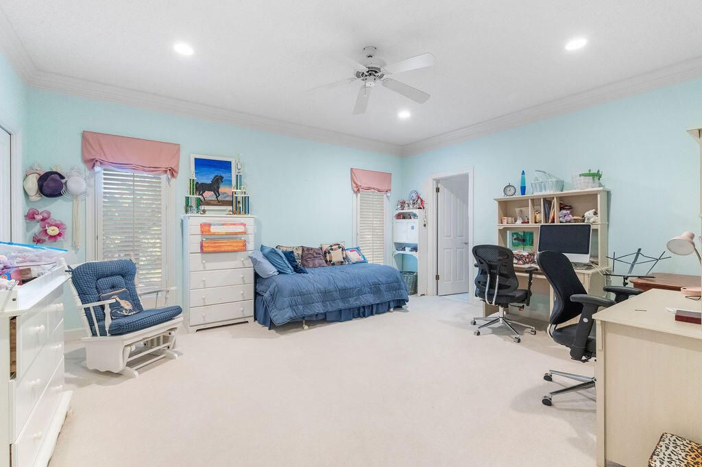 Bedroom, Home Office, Interior, Recessed Lighting