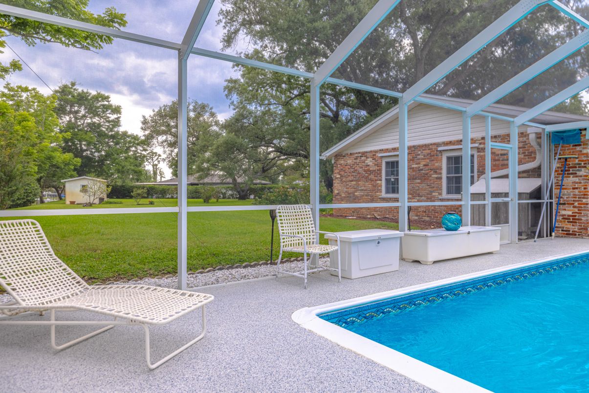 Glass Ceilings, Interior, Pool, Stone Walls, Sun Room