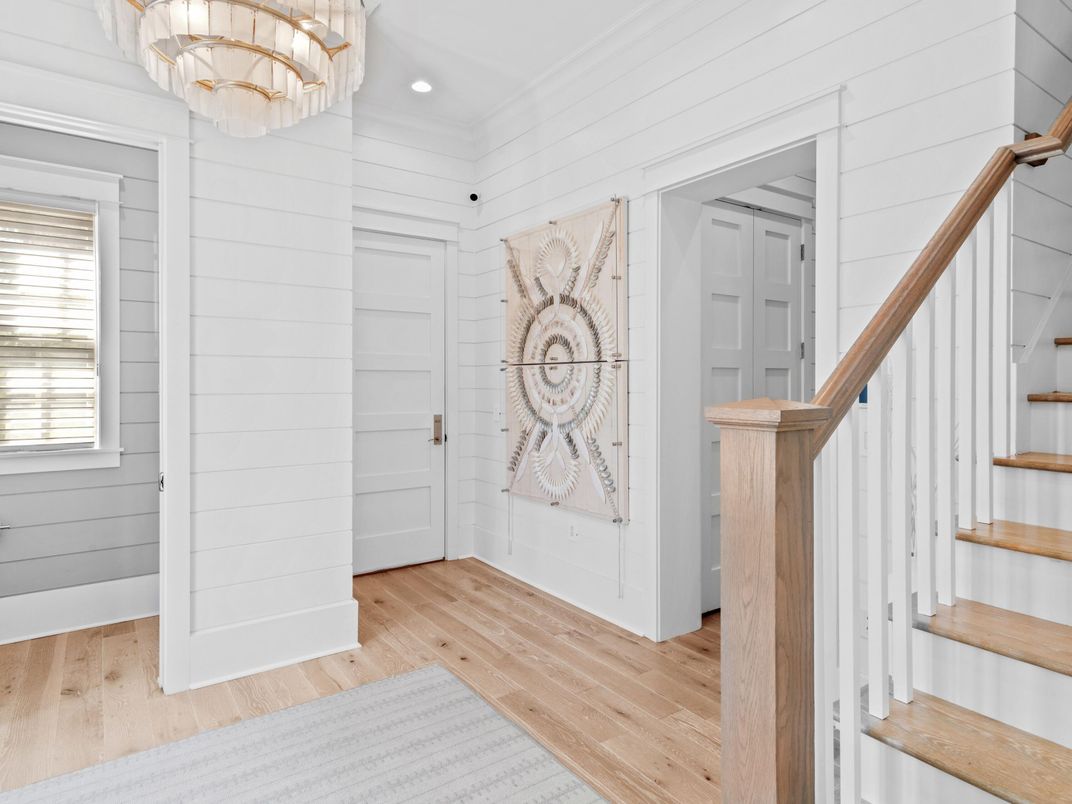 Chandelier, Interior, Recessed Lighting, Wood Texture Flooring