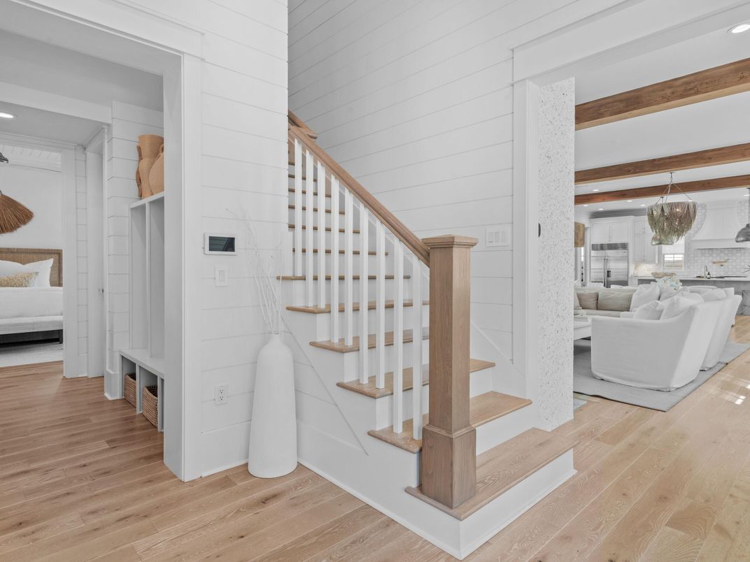 Interior, Recessed Lighting, Wooden Beams, Wood Texture Flooring