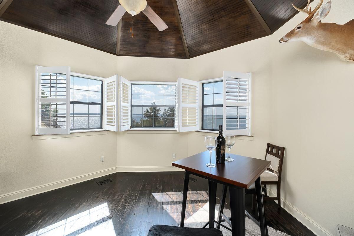 Dining room, Interior, Wooden Ceilings, Wood Texture Flooring