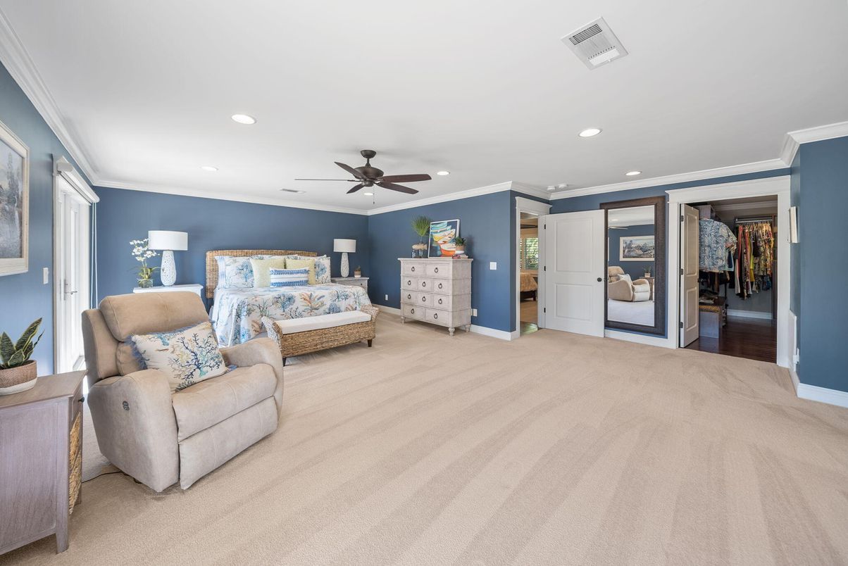 Bedroom, Interior, Recessed Lighting