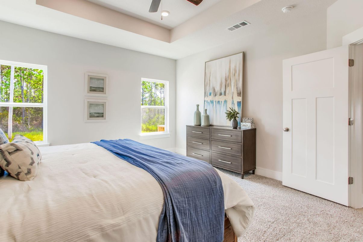 Bedroom, Interior, Recessed Lighting