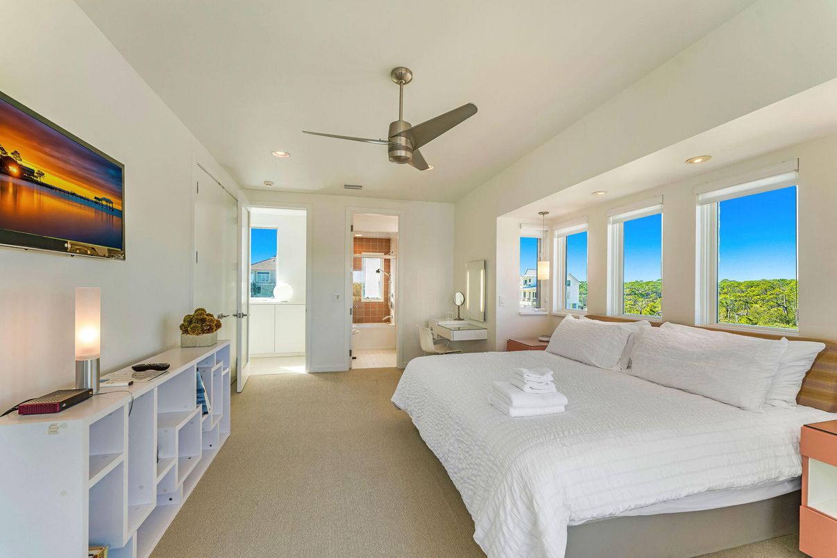 Bedroom, Interior, Recessed Lighting