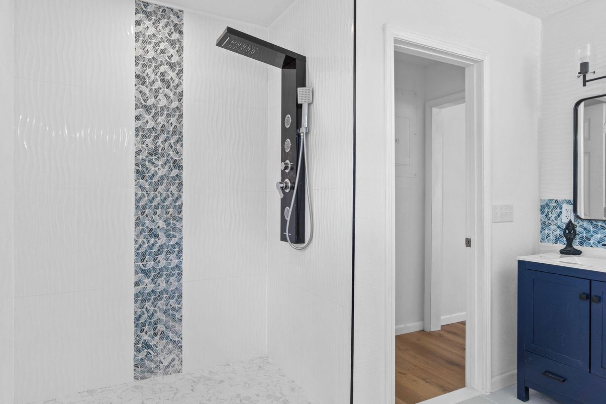 Bathroom, Interior, Wood Texture Flooring