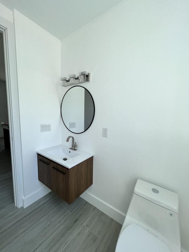 Bathroom, Interior, Wood Texture Flooring