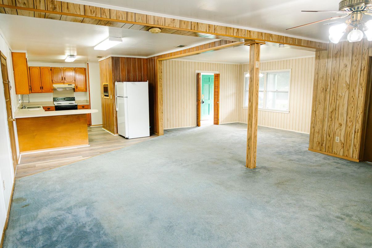 Interior, Kitchen, Wooden Walls