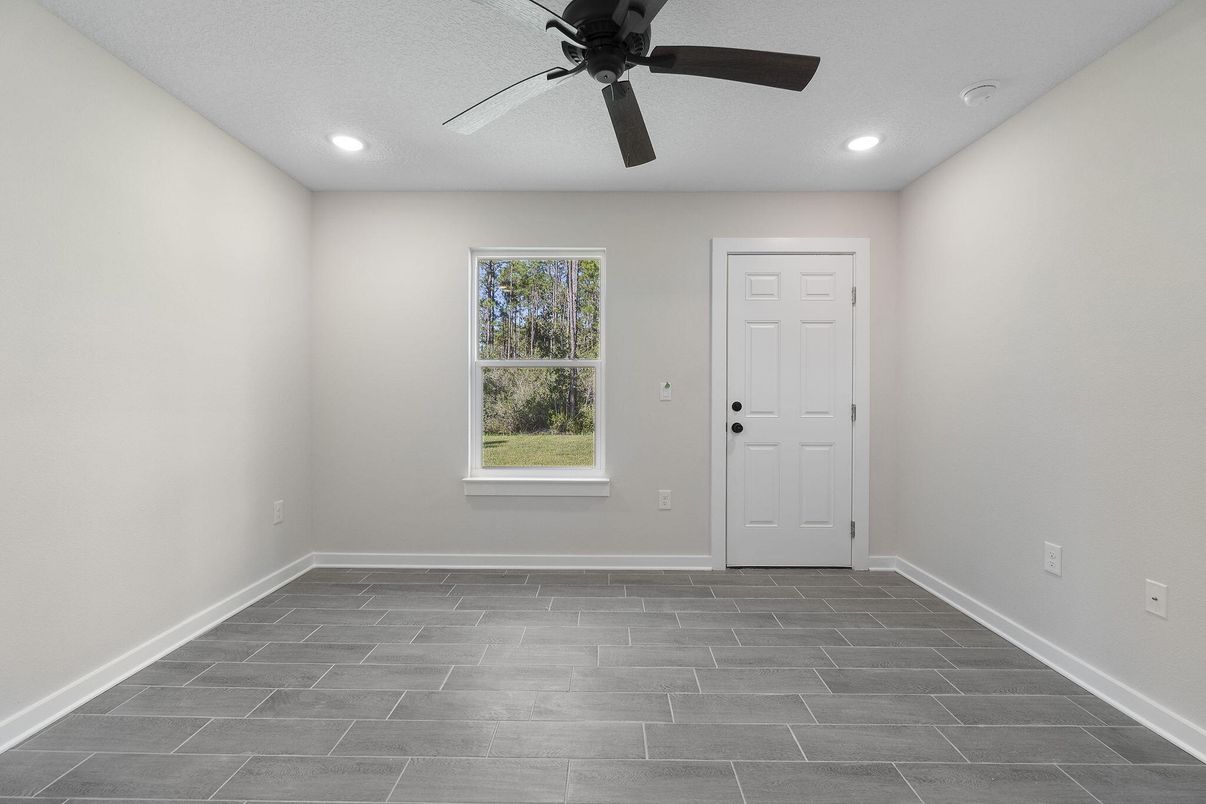 Empty room, Interior, Recessed Lighting