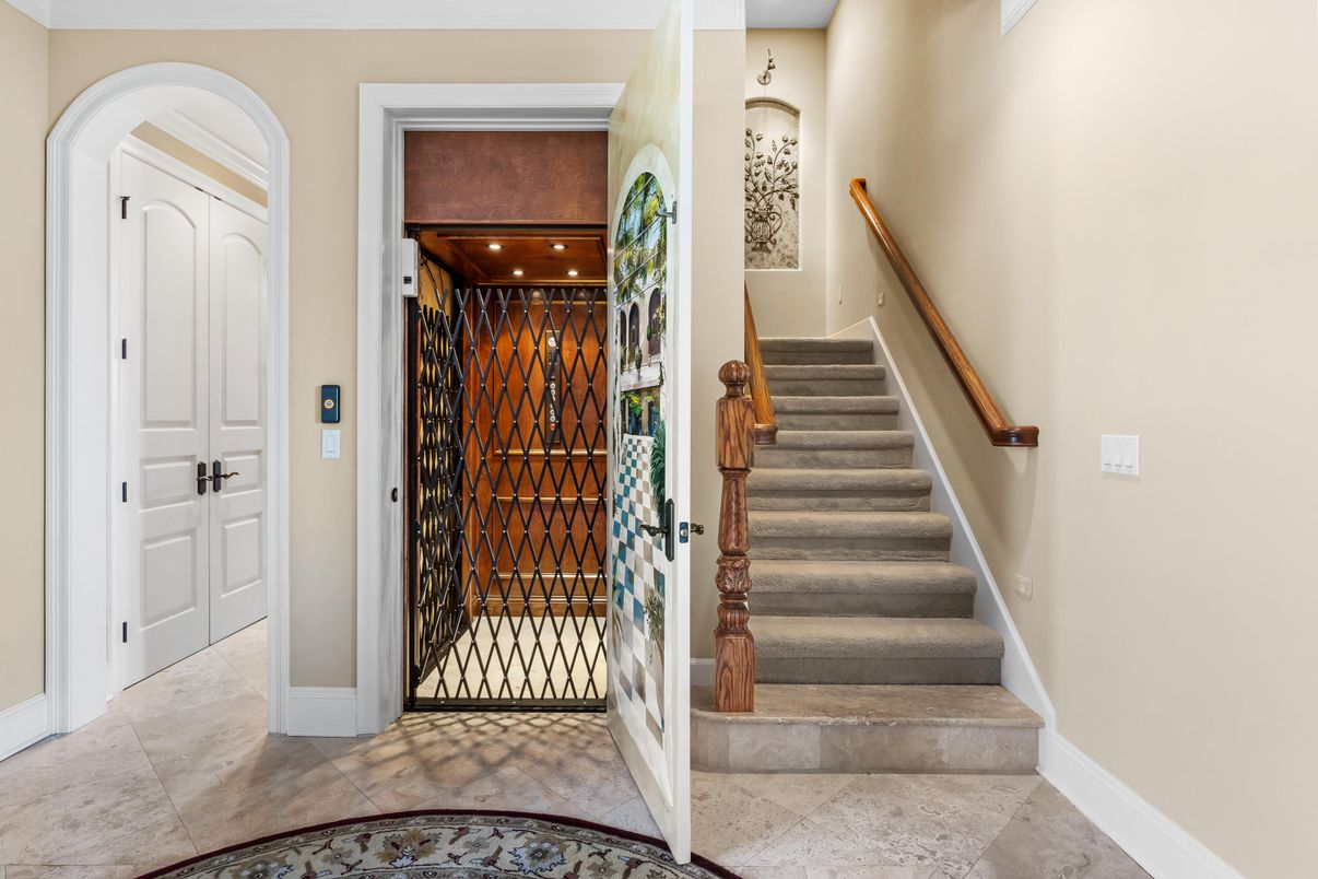 Elevator, Interior, Recessed Lighting