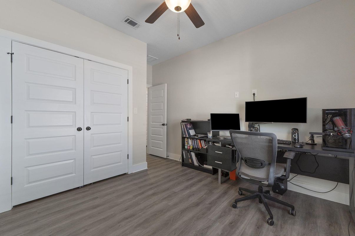 Home Office, Interior, Wood Texture Flooring
