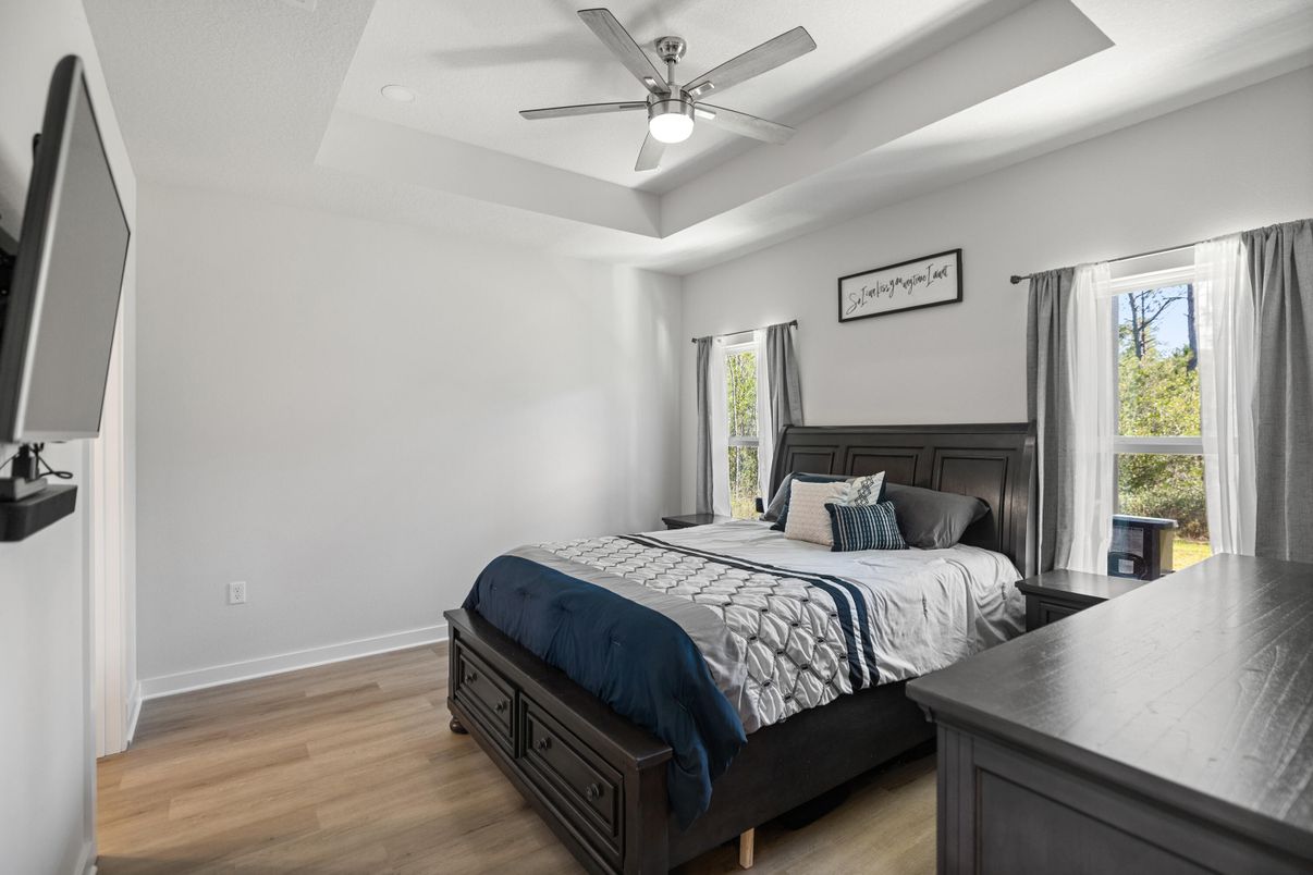 Bedroom, Interior, Wood Texture Flooring