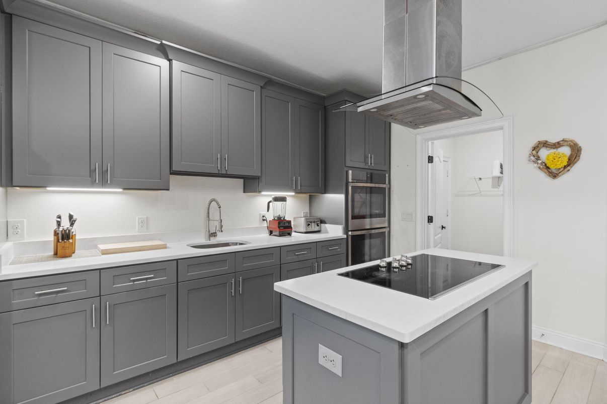 Interior, Kitchen, Wood Texture Flooring