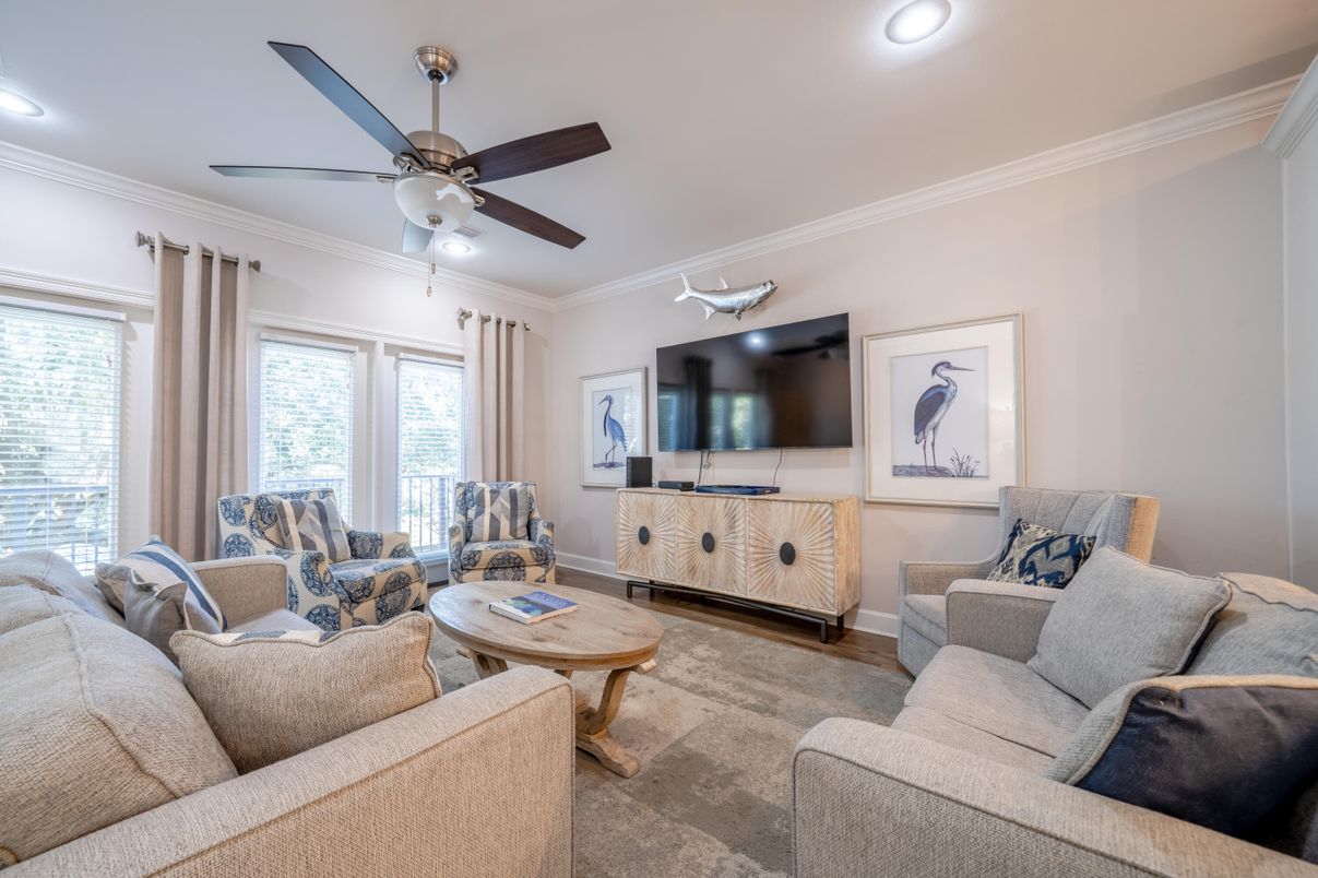 Interior, Living room, Recessed Lighting