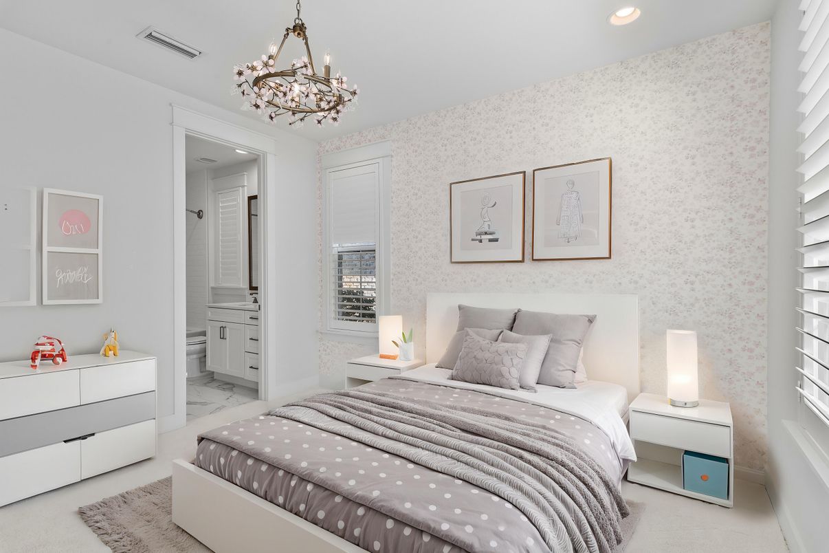 Bedroom, Chandelier, Interior, Recessed Lighting