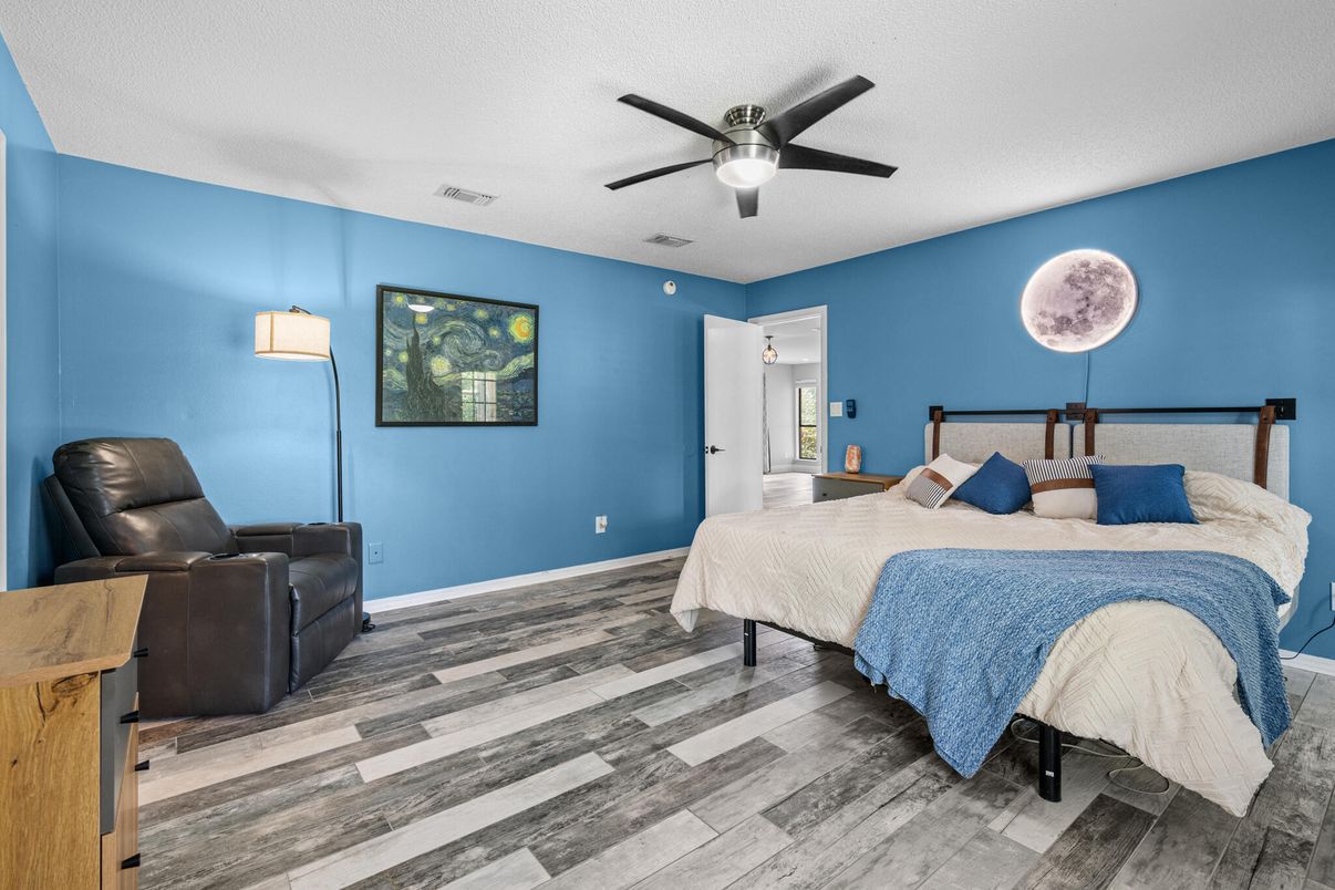 Bedroom, Interior, Wood Texture Flooring