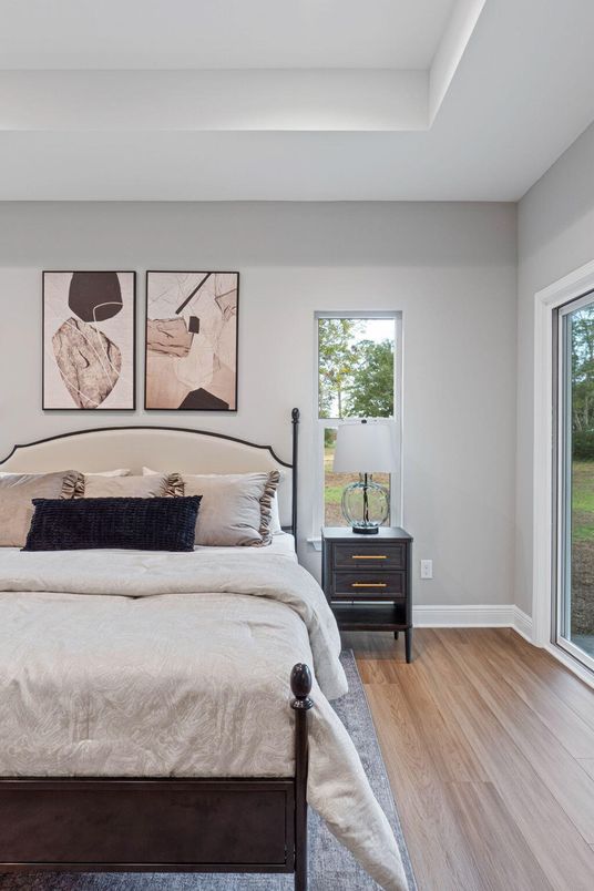 Bedroom, Interior, Wood Texture Flooring