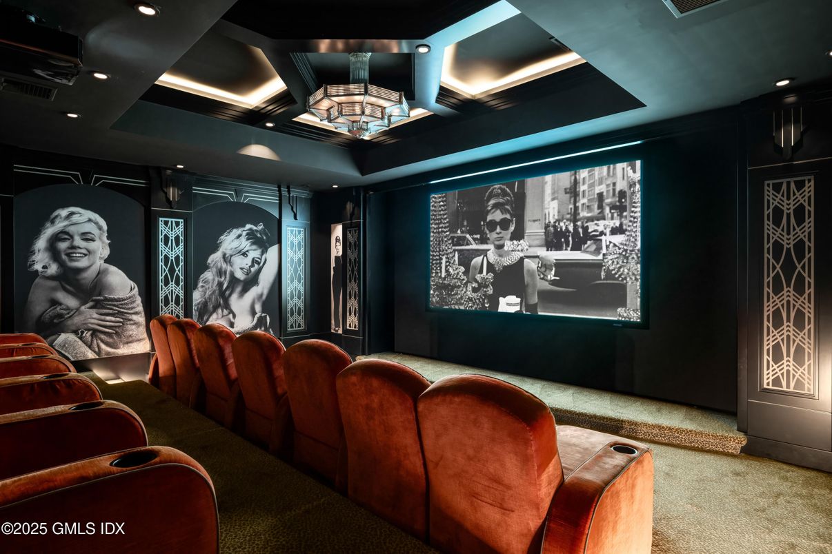 Home Theatre Room, Interior, Projection Screen, Recessed Lighting, Theatre Room