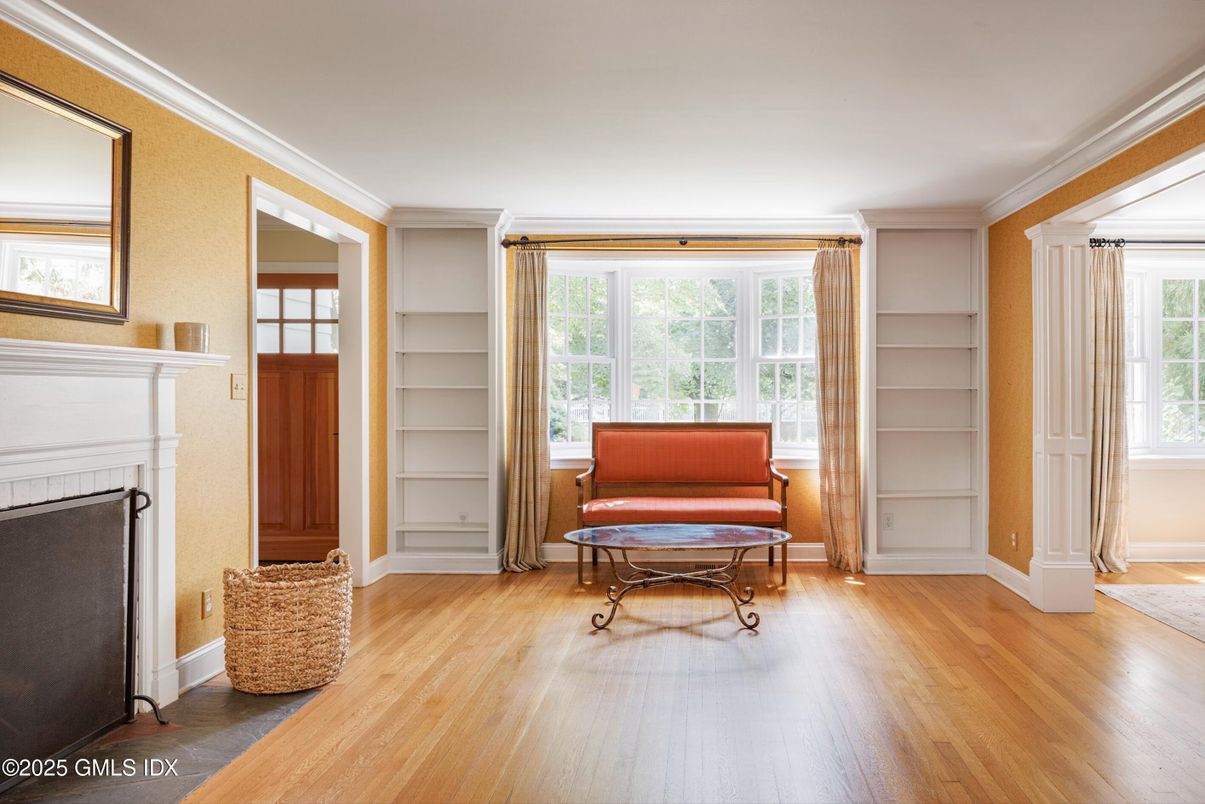 Fireplace, Interior, Wood Texture Flooring