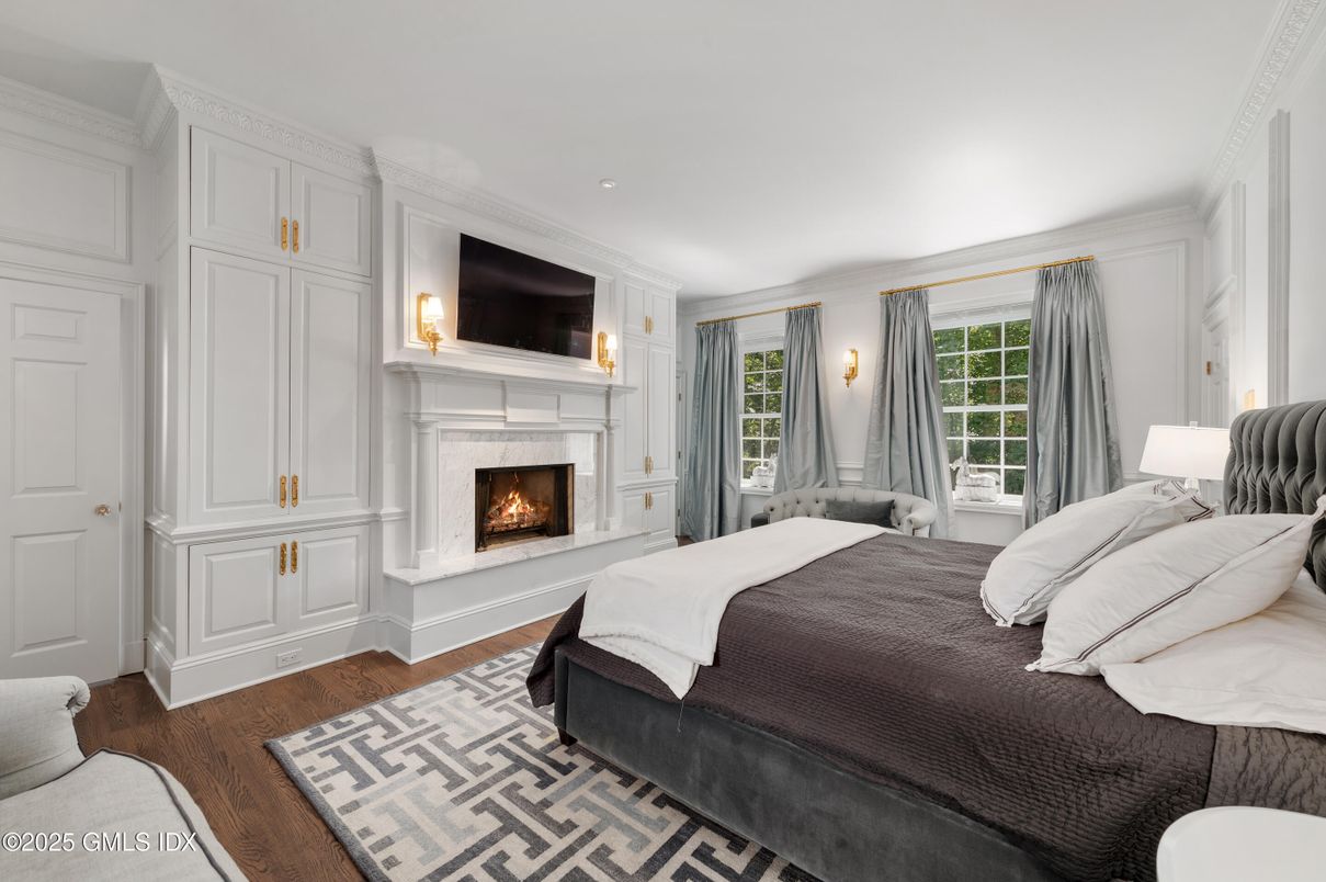 Bedroom, Fireplace, Interior